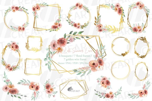 Coral Blush Floral Bridal Templates Guide
