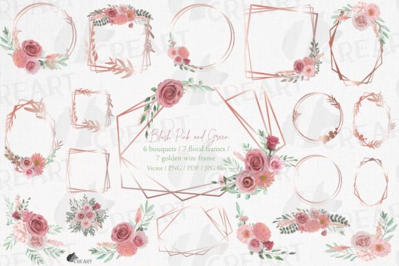 Elevate Designs with Blush & Rose Gold Frames