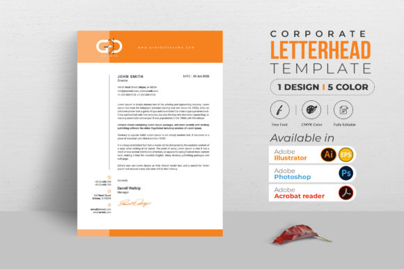 Elevate Your Brand with a Professional Corporate Letterhead