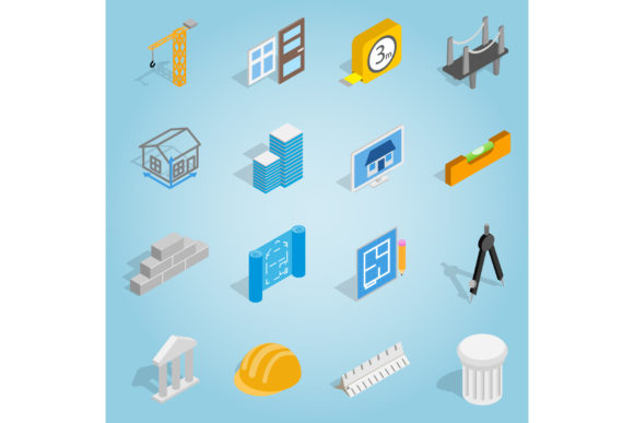 Essential Architecture Set Icons for Modern UI Design