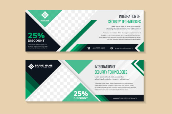 Evaluating the Technology Horizontal Banner Green Template for Modern Branding Needs