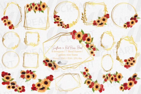 Evaluating Watercolor Sunflowers and Red Roses Art for Creative Projects
