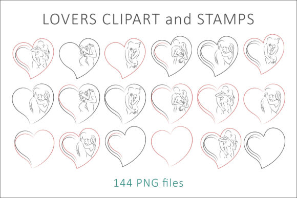 Maximizing Creative Projects with Lovers Couple Clipart Stamps Lineart