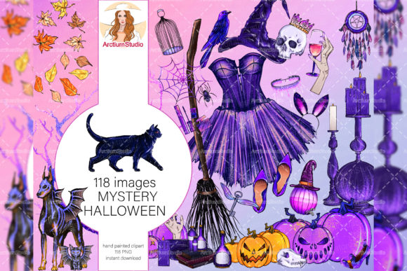 Unlock 118 Mystery Halloween Clipart for Unique Designs