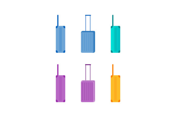Vibrant Flat Suitcases for Modern Travel Design